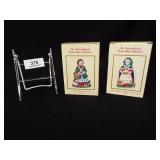 International Santa Claus Figures, in box (2)