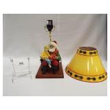 Clothtique Santa Lamp, in box