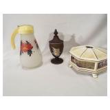 Pitcher, Bowl w/ Lid, Bradford Décor (3)