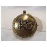 Mr. Crismas Tractor Music Clock, 3"