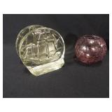 Toyo Vase, Glass Ship Bookends (3)