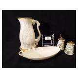 Lenox Pitcher, Platter, S & P