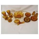 Amber Glass Pieces - Variety (12)