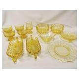 Yellow Glass Pieces (12)