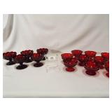 Red Glass Dessert Glasses, 2 Styles (5) (9)
