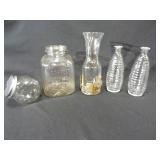 Clear Glass Jars (5)