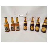 Mini Beer Bottles, Harp, Guinness (7)