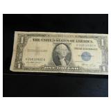 1935E Silver Certificate One Dollar Bill;