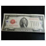 1928G Red Seal Two Dollar Bill;