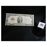 1928G Red Seal Two Dollar Bill;