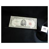 1963 Red Seal Five Dollar Bill;