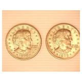 1979 Susan B Anthony Dollar Coins-(2); "D" Mint