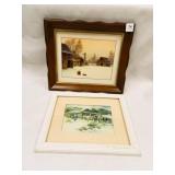 Gene Speck Print-Farm w/Windmill; Cowboy Print;