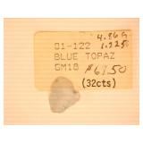 Raw Blue Topaz; (1);