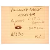 Almandine Garnet Gemstone;