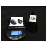 Amethyst; Raw Stones; 9.1 grams;