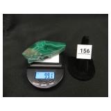 Malachite Raw Stone; 99.1 grams;