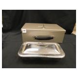 Metal Security Box w/key, Stainless Steel