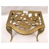 Brass Step Stool; Measures-8" x 9¾" x 6" Approx.;