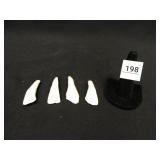 Ivory; 4 Pieces;