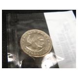 1980-S Susan B. Anthony Dollar; Uncirculated-60;