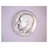 1952-D Roosevelt Dime; .900 Silver;