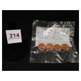 2009 Lincoln Head Pennies; Set of 4