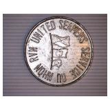 United Seamens Service Token; w/signal flags;