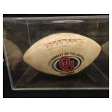 Barry Switzer Autographed OU Football;