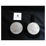 1972P & 1972D Eisenhower Dollars;