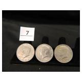 1972D Kennedy Half Dollars-(3);