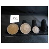 George V British Coins; 1915 One Penny