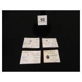 Montana Sapphires; (4); Assorted Sizes;