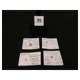 Montana Sapphires; (4); Assorted Sizes;