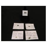 Montana Sapphires; (4); Assorted Sizes;