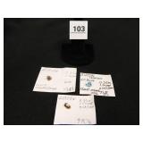 Zircon Gems; (3); Assorted Sizes & Colors;