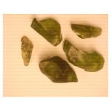 Peridot Raw Stones; 12.8 grams;
