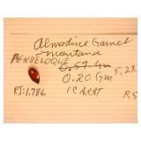 Almandine Garnet Gemstone;