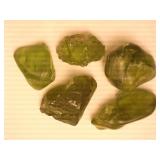 Peridot Raw Stones; 23.2 grams;