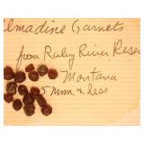 Almandine Garnets; Ruby River Reservoir; Montana