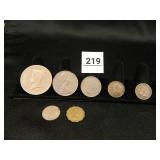 Foreign Coins; Assorted; 2-George V Sixpence
