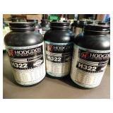 GUNPOWDER - HODGDON H322 3- 1 LB CONTAINERS FULL