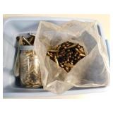 ASSORTED BRASS CASINGS 243, 22-250, MISC