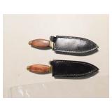 2 BOOT KNIVES WITH SHEATH