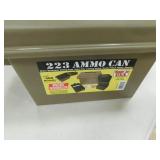 223 AMMO CAN WITH 400 - 223 SPENT CASINGS IN