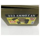 223 AMMO CAN WITH 400 - 223 SPENT CASINGS IN