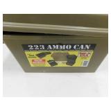 223 AMMO CAN WITH 400 - 223 SPENT CASINGS IN