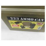 223 AMMO CAN WITH 400 - 223 SPENT CASINGS IN