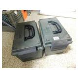 2- LARGE AMMO BOXES