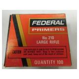 PRIMERS - FEDERAL NO. 210 LARGE RIFLE